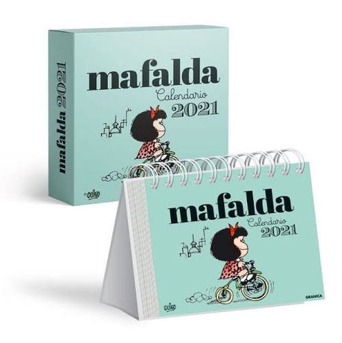 MAFALDA 2021 CALENDARIO ESCRITORIO - VERDE
