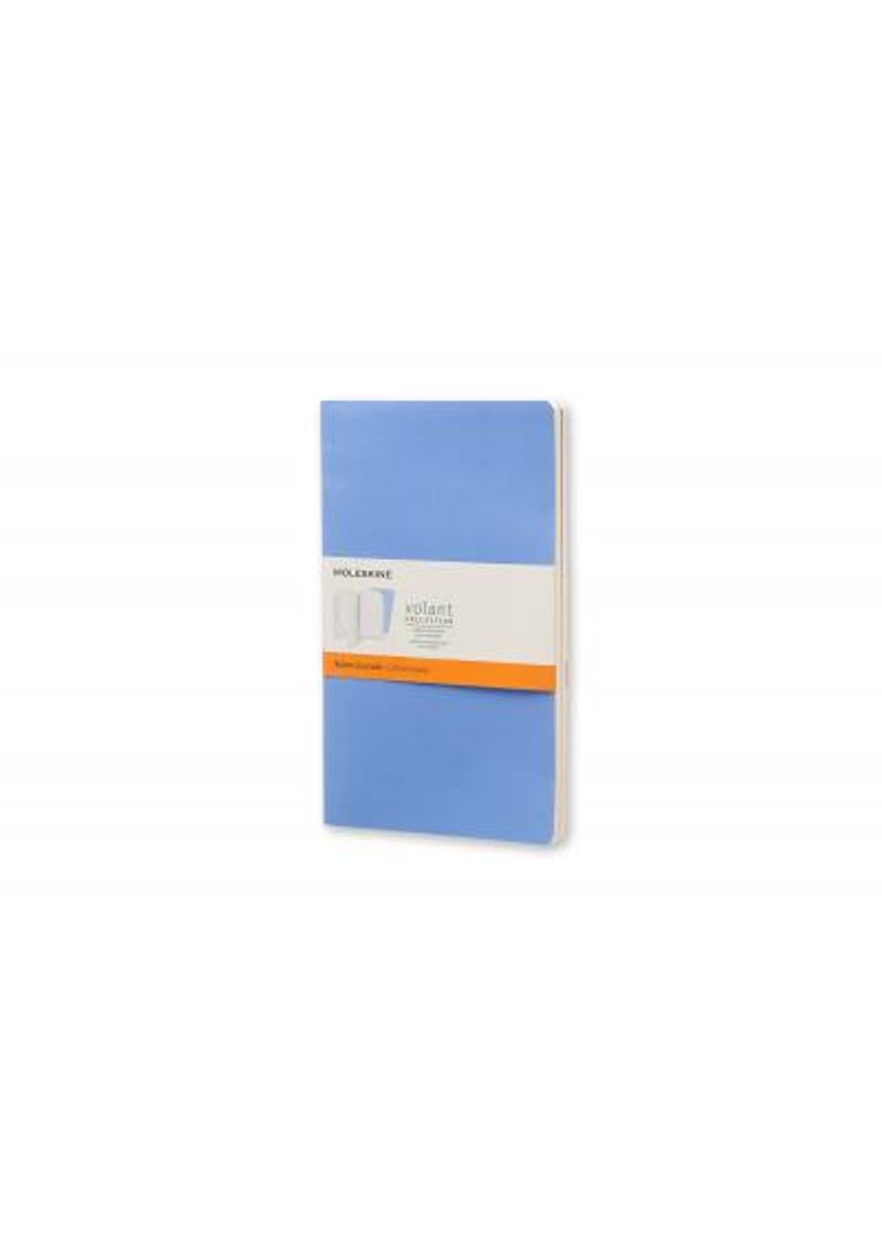 MOLESKINE-VOLANT-JOURNAL--SET-OF-2--LARGE-RULED-POWDER-BLUE-ROYAL-BLUE-SOFT-COVER