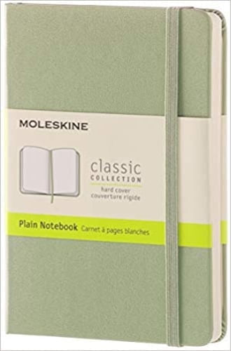 MOLESKINE CLASSIC NOTEBOOK, POCKET, PLAIN, WILLOW GREEN, HAR