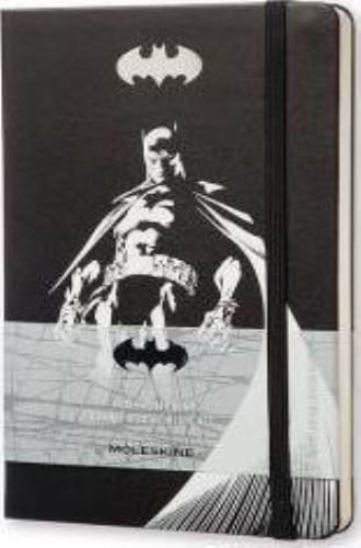 MOLESKINE BATMAN LIMITED EDITION NOTEBOOK, LARGE, PLAIN, BLACK, HARD COVER