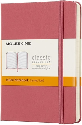 MOLESKINE CLASSIC NOTEBOOK, POCKET, RULED, PINK DAISY, HARD