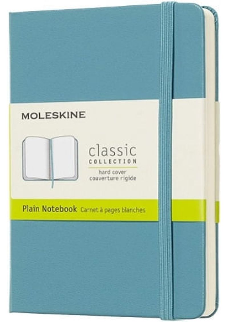 MOLESKINE-CLASSIC-NOTEBOOK-POCKET-PLAIN-BLUE-REEF-HARD-C