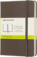 MOLESKINE-CLASSIC-NOTEBOOK-POCKET-PLAIN-BROWN-EARTH-HARD