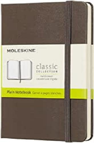 MOLESKINE CLASSIC NOTEBOOK, POCKET, PLAIN, BROWN EARTH, HARD