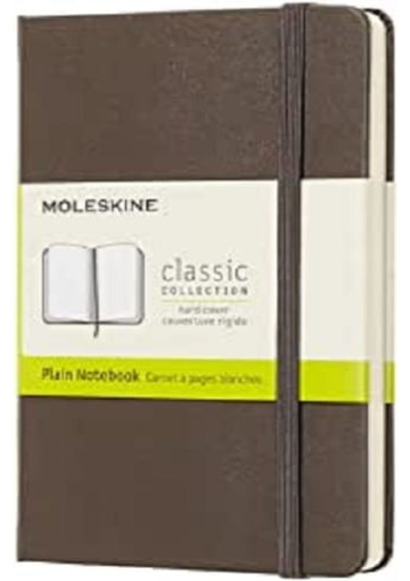 MOLESKINE-CLASSIC-NOTEBOOK-POCKET-PLAIN-BROWN-EARTH-HARD