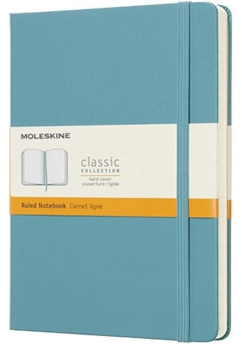 MOLESKINE-NOTEBOOK-LARGE-RULED-HARD-COVER-BLUE