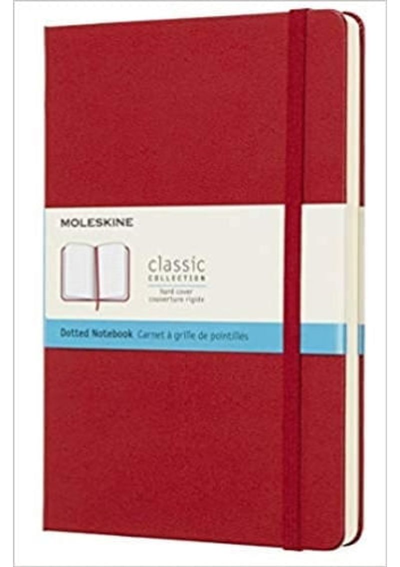 MOLESKINE-CLASSIC-NOTEBOOK-LARGE-DOTTED-RED-SCARLET-HARD