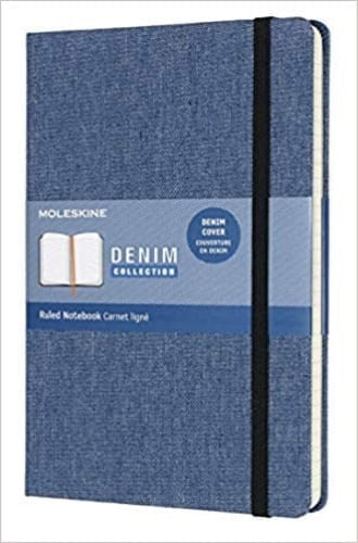 MOLESKINE DENIM COLLECTION NOTEBOOK, LARGE, RULED, ANTWERP B