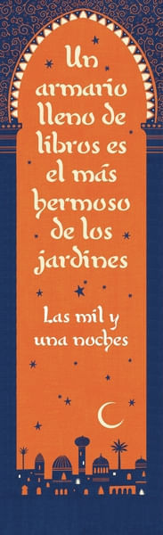 MARCAPAGINAS - UN ARMARIO LLENO DE LIBROS