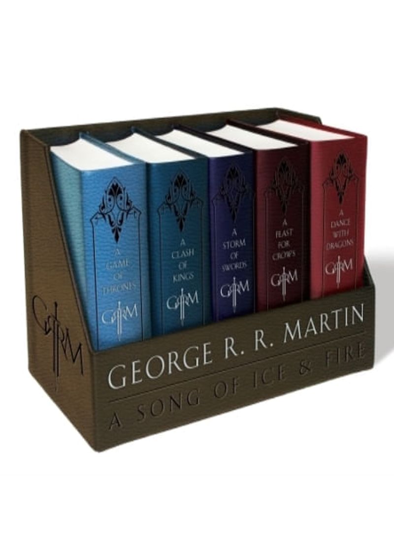 GEORGE-R.-R.-MARTIN-S-A-GAME-OF-THRONES-LEATHER-CLOTH-BOXED-SET--SONG-OF-ICE-AND-FIRE-SERIES-