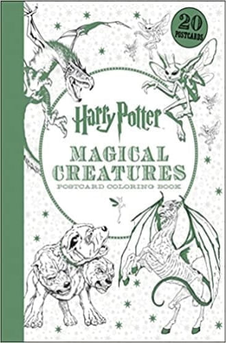 HARRY POTTER MAGICAL CREATURES POSTCARD COLORING BOOK