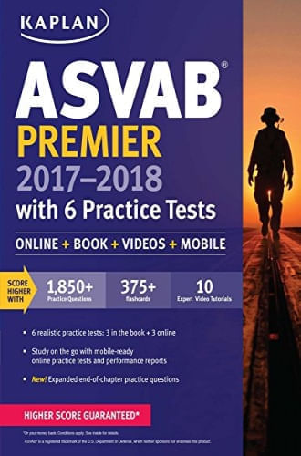 ASVAB PREMIER 2017-2018 WITH 6 PRACTICE TESTS
