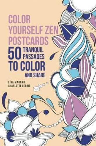 COLOR YOURSELF ZEN POSTCARDS