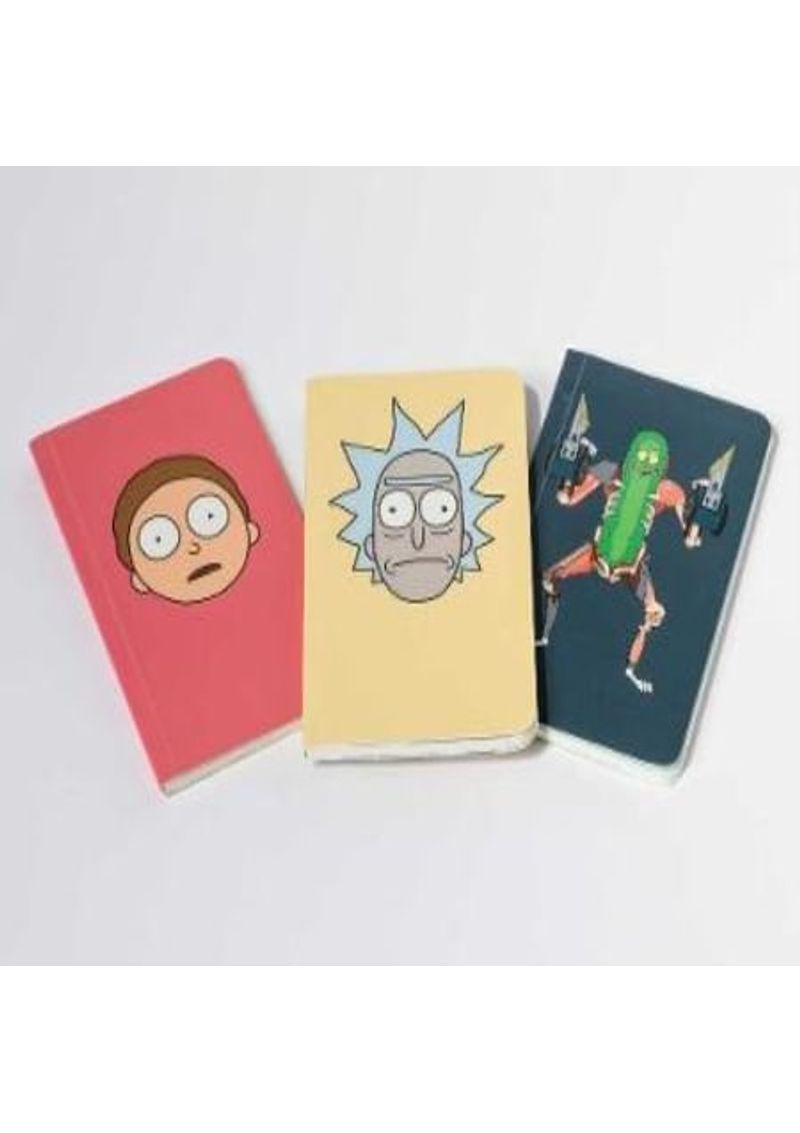 RICK-AND-MORTY--POCKET-NOTEBOOK-COLLECTION--SET-OF-3-
