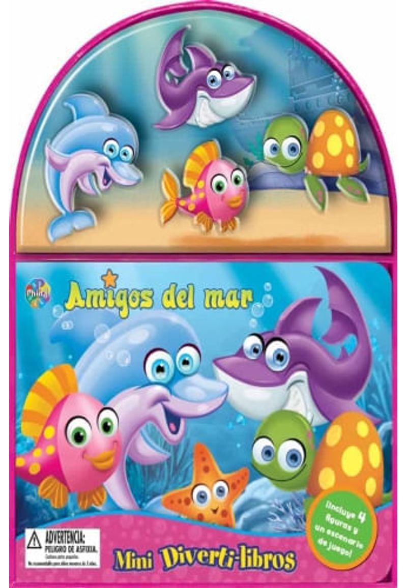 AMIGOS DEL MAR MINI DIVERTI-LIBROS, LIBROS INFANTILES