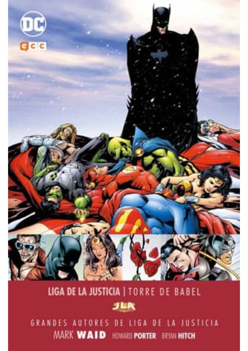 GRANDES-AUTORES-DE-LIGA-DE-LA-JUSTICIA--MARK-WAID---TORRE-DE-BABEL