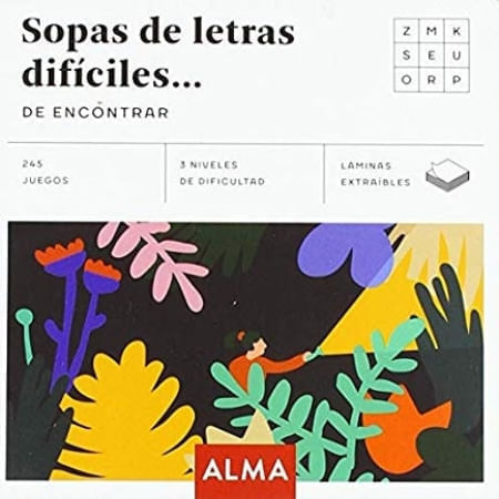 PASATIEMPO - SOPAS DE LETRAS DIFICILES DE ENCONTRAR