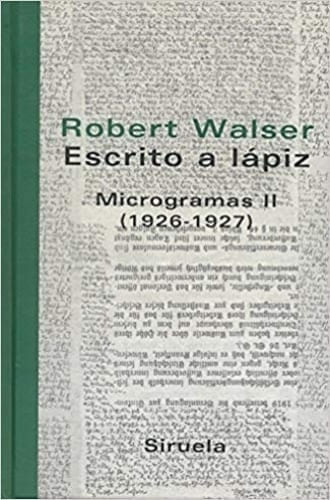 ESCRITO A LAPIZ. MICROGRAMAS II