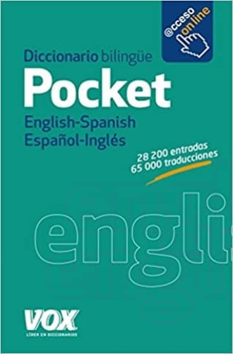 DICCIONARIO BILINGUE POCKET ENGLISH-SPANISH; ESPAÑOL-INGLES