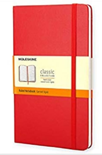 MOLESKINE RULED RED NOTEBOOK P