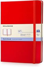 MOLESKINE-ART-PLUS-SKCHBK-LG-PLN-RED-HC