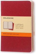 MOLESKINE-CAHIER-JOURNAL--SET-OF-3--POCKET-RULED-CRANBERR