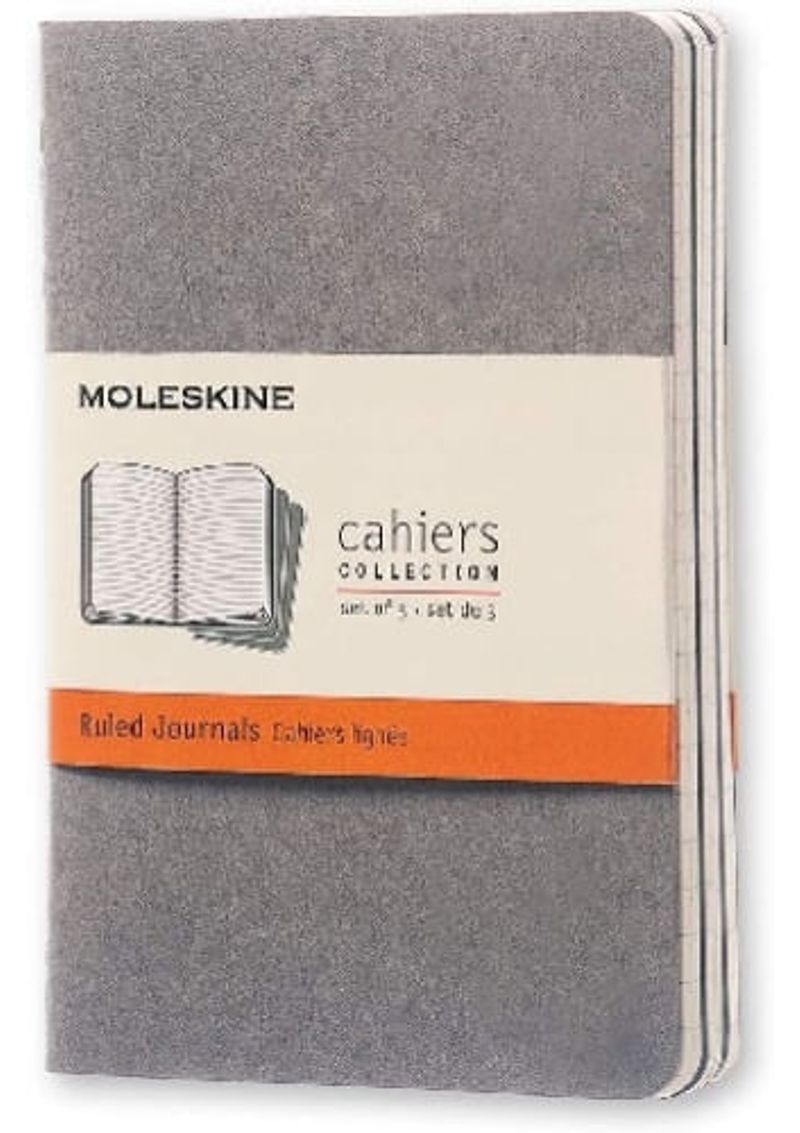 MOLESKINE-CAHIER-JOURNAL--SET-OF-3--POCKET-RULED-PEBBLE-G