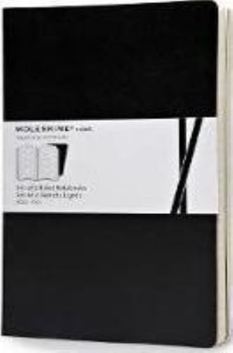 MOLESKINE VOLANT LARGE RULED BLACK 2-SET