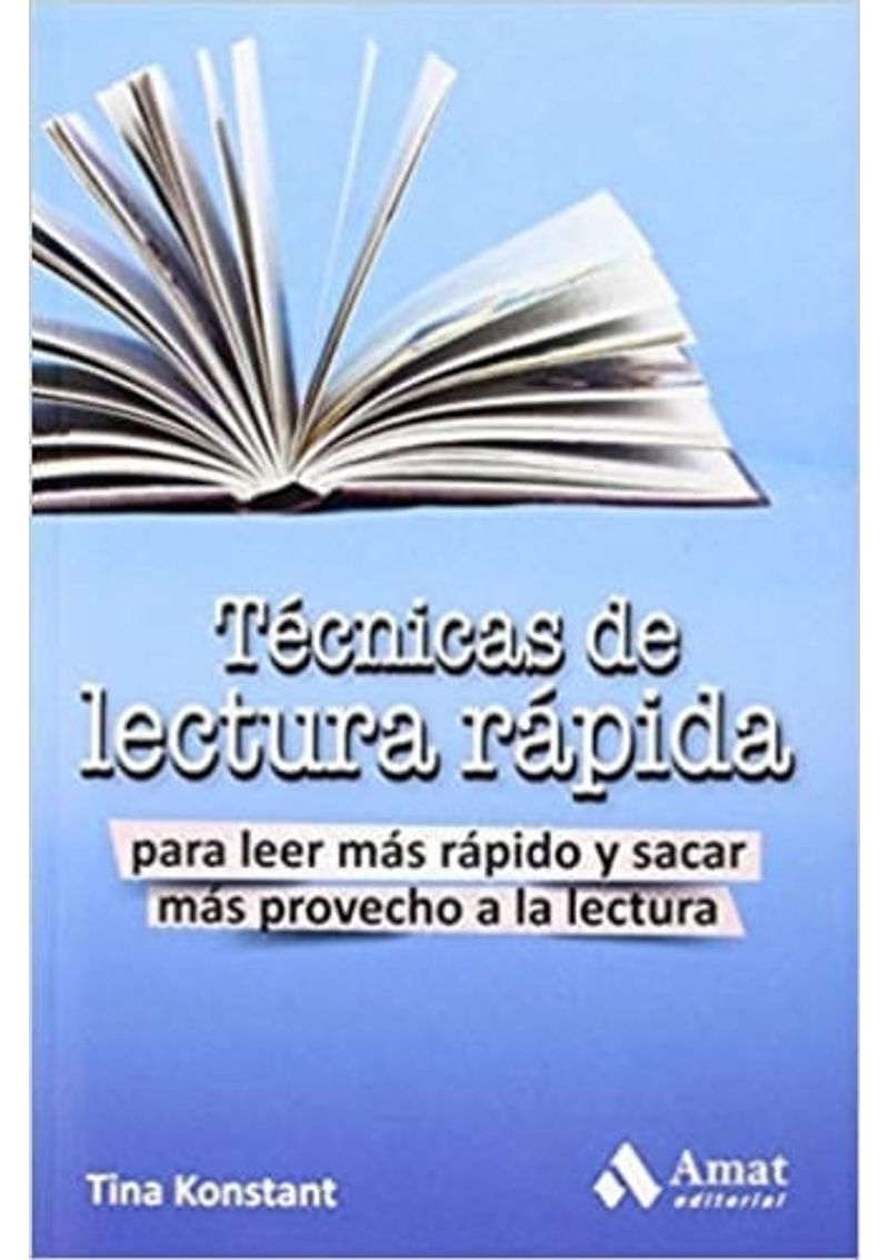 TECNICAS DE LECTURA RAPIDA | DICCIONARIOS Y LENGUA | IBERO LIBRERIAS