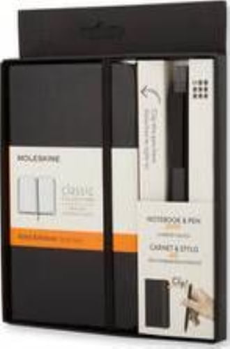 MOLESKINE POCKET NOTEBOOK AND CLASSIC CLICK ROLLER PEN