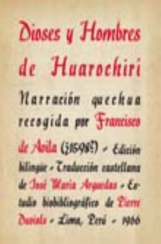 DIOSES Y HOMBRES DE HUAROCHIRI