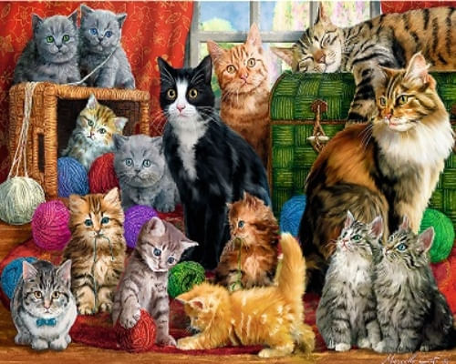 ROMPECABEZAS 1000 PZAS - ENCUENTRO FELINO