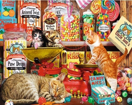 ROMPECABEZAS 1000 PZAS - DULCES DE GATOS