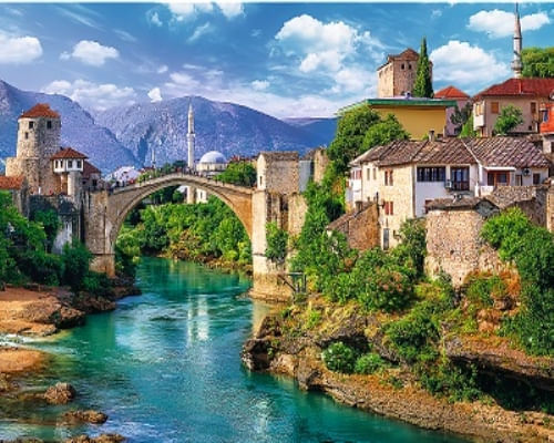 ROMPECABEZAS 500 PZAS - PUENTE VIEJO EN MOSTAR, BOSNIA Y HERZEGOVINA
