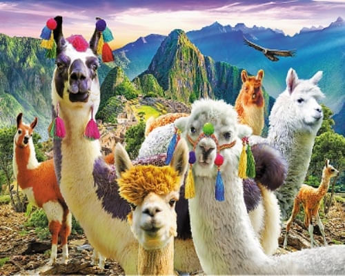 ROMPECABEZAS 500 PZAS - LLAMITAS EN MACHUPICCHU