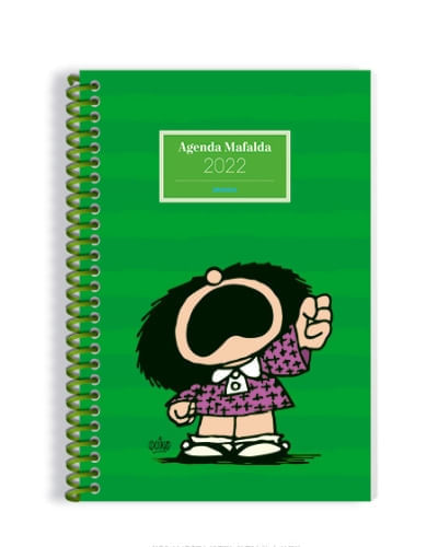 MAFALDA 2022 ANILLADA FEMINISTA VERDE