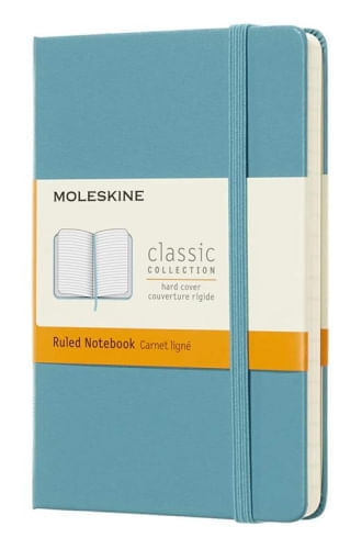 MOLESKINE REEF BLUE NOTEBOOK POCKET RULED HARD