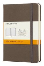 MOLESKINE-EARTH-BROWN-NOTEBOOK-POCKET-RULED-HARD