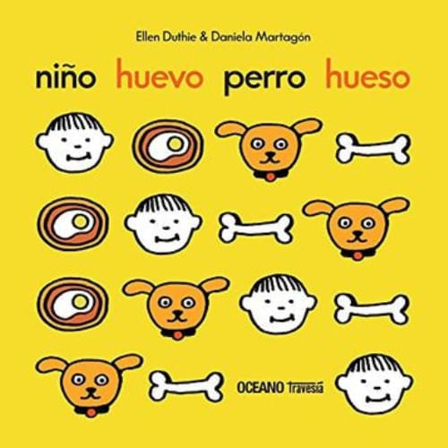 NIÑO, HUEVO, PERRO, HUESO