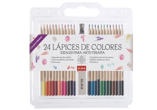 SET 24 LAPICES PARA COLOREAR