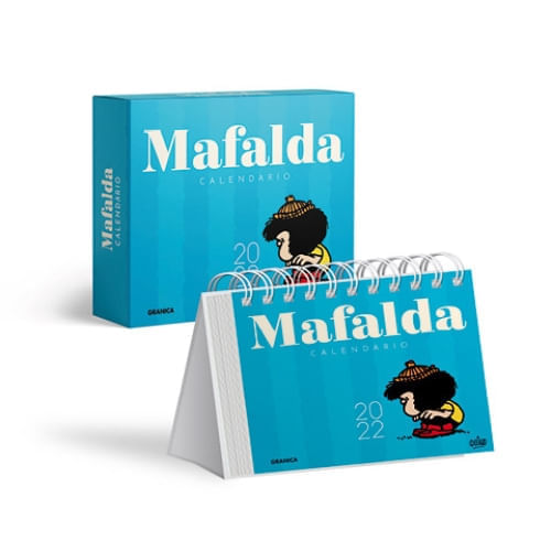 MAFALDA 2022 CALENDARIO CAJA - AZUL CLARO