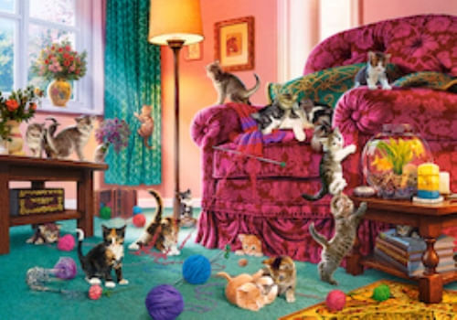 ROMPECABEZAS 500 NAUGHTY KITTENS