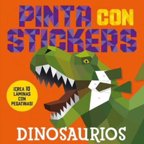PINTA CON STICKERS - DINOSAURIOS