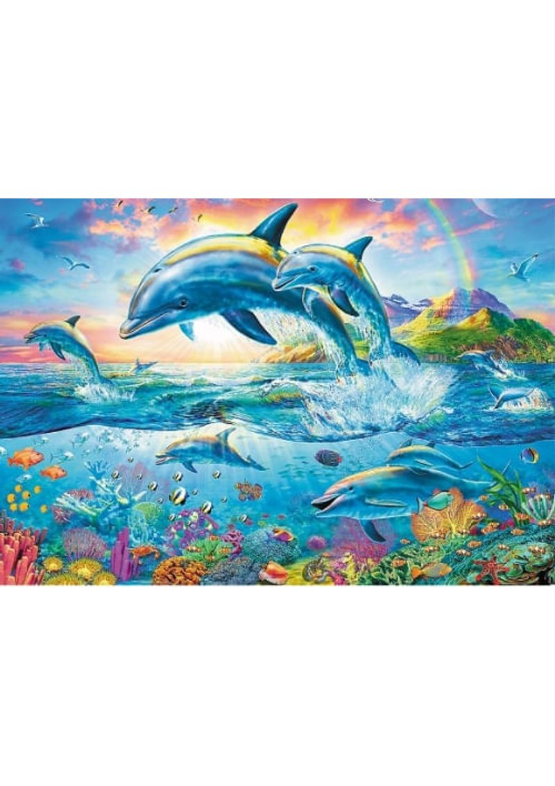 ROMPECABEZAS----1500-PIEZAS--FAMILIA-DE-DELFINES