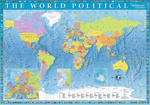 ROMPECABEZAS 2000 PIEZAS MAPA POLITICO DEL MUNDO