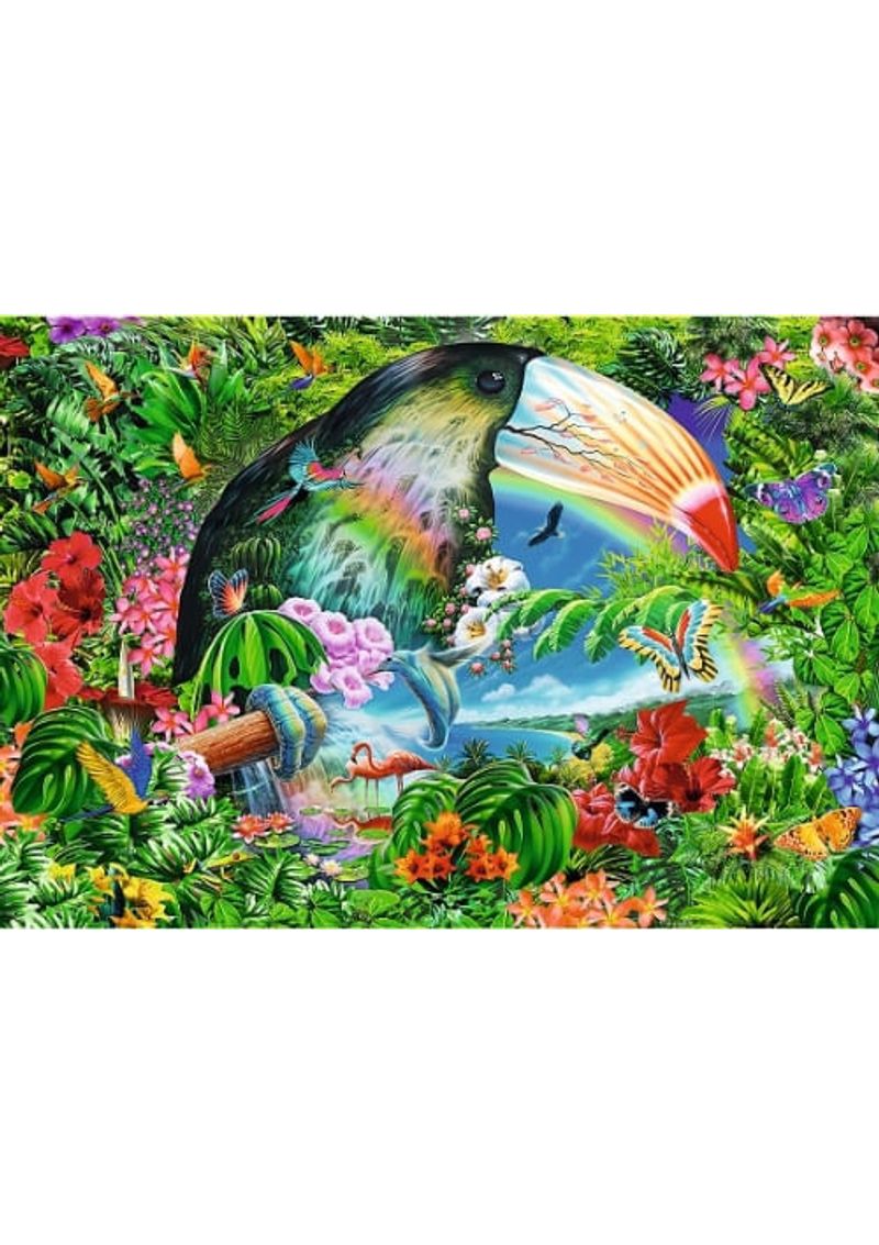 ROMPECABEZAS-ESPIRAL-1040-PIEZAS--ANIMALES-TROPICALES