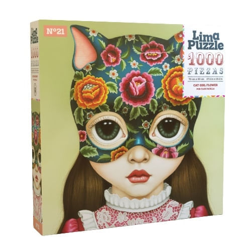 ROMPECABEZAS LIMA PUZZLE - CAT GIRL FLOWER