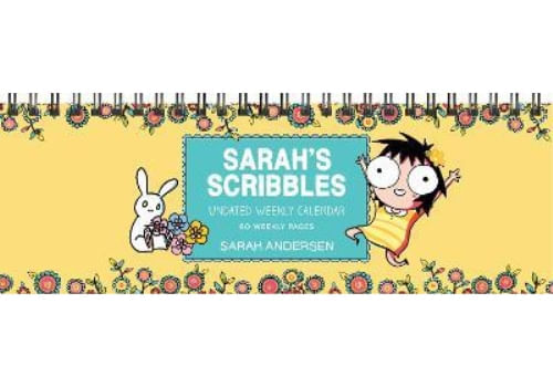 SARAH'S SCRIBBLES UNDATED WEEKLY DESK PAD CALENDAR