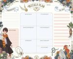 HARRY-POTTER--FLORAL-FANTASY-WEEKLY-PLANNER-NOTEPAD