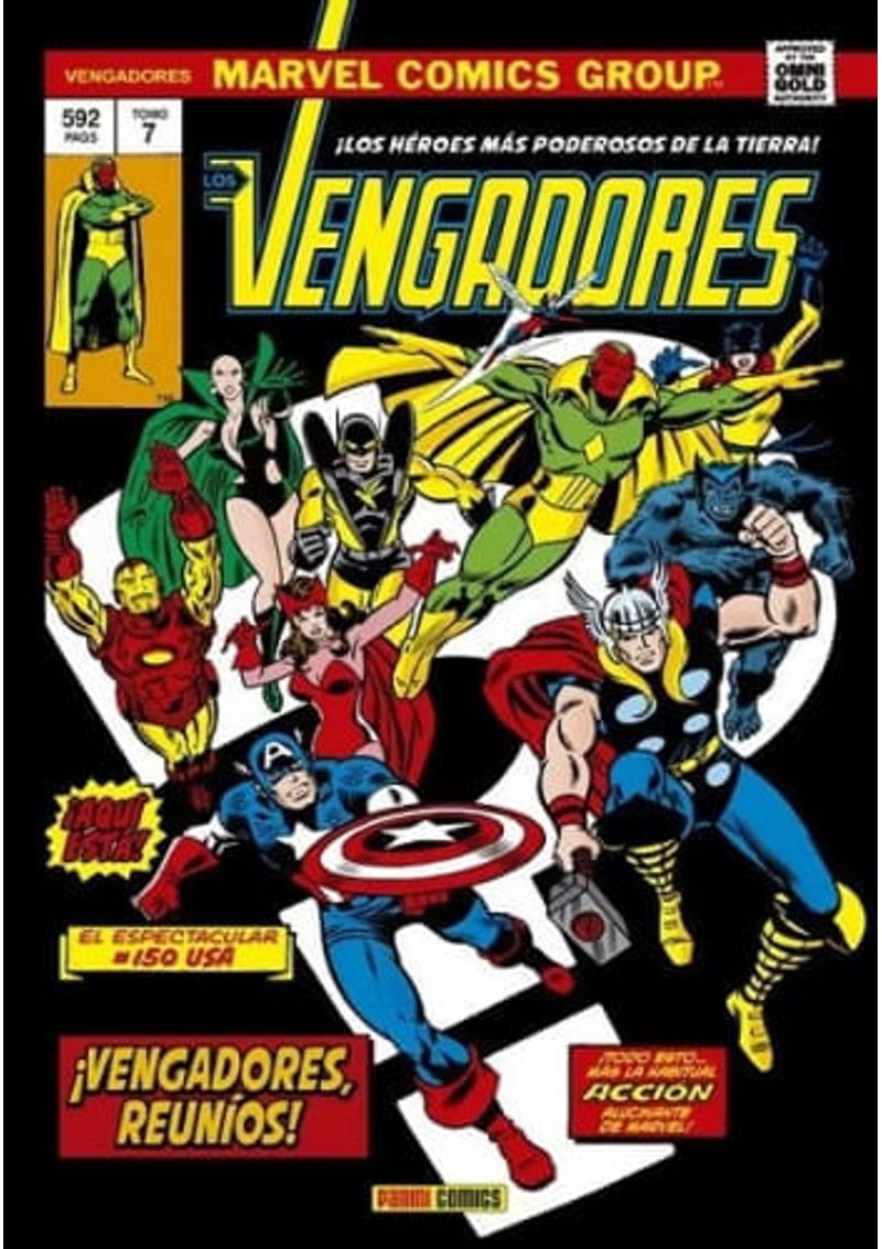 MARVEL-GOLD--LOS-VENGADORES-N.7----VENGADORES-REUNIDOS